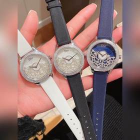 Женские часы Dior  Импортный кварцевый механизм  Сталь 316L Ди
