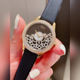 Женские часы Dior  Импортный кварцевый механизм  Сталь 316L Ди
