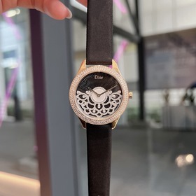 Женские часы Dior  Импортный кварцевый механизм  Сталь 316L Ди