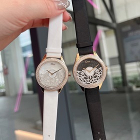 Женские часы Dior  Импортный кварцевый механизм  Сталь 316L Ди