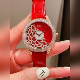 Женские часы Dior  Импортный кварцевый механизм  Сталь 316L Ди