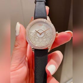 Женские часы Dior  Импортный кварцевый механизм  Сталь 316L Ди