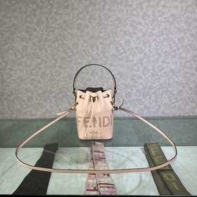 FENDI Mon Tresor маленькая сумка-бакет Изготовлена из светло-роз