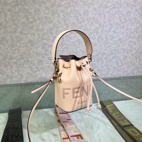 FENDI Mon Tresor маленькая сумка-бакет Изготовлена из светло-роз