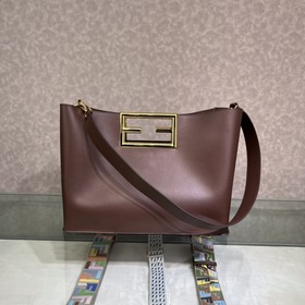 FENDI Way большая сумка коричнево-красного цвета, модель 051L Изг