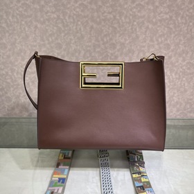 FENDI Way большая сумка коричнево-красного цвета, модель 051L Изг