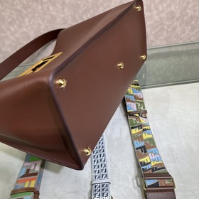 FENDI Way большая сумка коричнево-красного цвета, модель 051L Изг