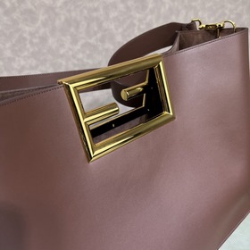 FENDI Way большая сумка коричнево-красного цвета, модель 051L Изг