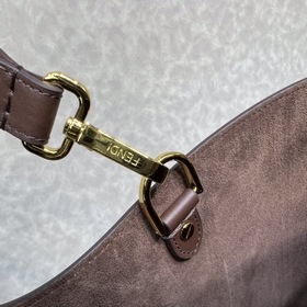 FENDI Way большая сумка коричнево-красного цвета, модель 051L Изг