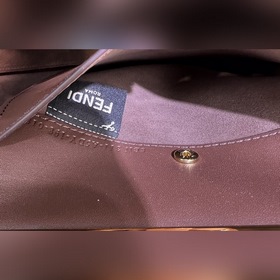 FENDI Way большая сумка коричнево-красного цвета, модель 051L Изг