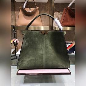 FENDI Мягкая сумка Peekaboo из матовой кожи Размер： 42 см
