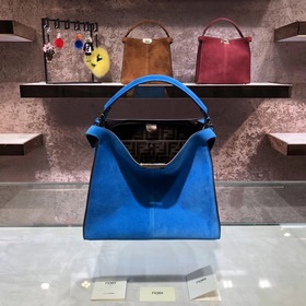 FENDI Мягкая сумка Peekaboo из матовой кожи С плечевым ремнем Раз