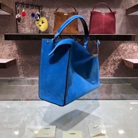 FENDI Мягкая сумка Peekaboo из матовой кожи С плечевым ремнем Раз