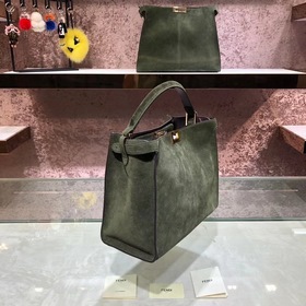 FENDI Мягкая сумка Peekaboo из матовой кожи С плечевым ремнем Раз