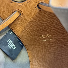 FENDI POMODORIN0 Коричневая мини-сумочка, модель S509 POMODORIN0 