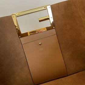 FENDI Way, большая сумка цвета карамельного Сумка через плечо Изг