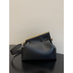 Средняя сумка FENDI First Черный Мягкая черная кожа наппа, фиксир