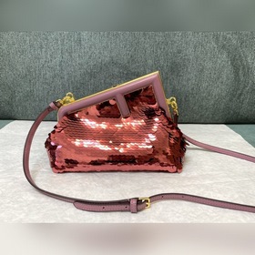 Fendi первая пайетка Ретро сумка через плечо Блестящие пайетки F