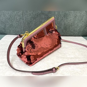 Fendi первая пайетка Ретро сумка через плечо Блестящие пайетки F
