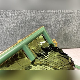 Fendi первая пайетка Ретро сумка через плечо Блестящие пайетки F