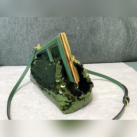 Fendi первая пайетка Ретро сумка через плечо Блестящие пайетки F