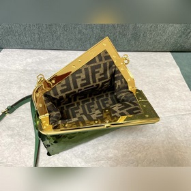 Fendi первая пайетка Ретро сумка через плечо Блестящие пайетки F
