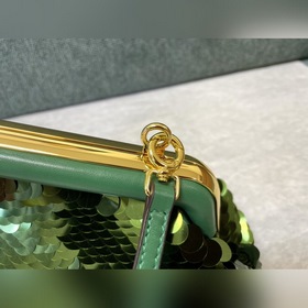 Fendi первая пайетка Ретро сумка через плечо Блестящие пайетки F