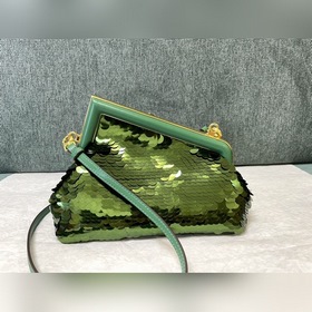 Fendi первая пайетка Ретро сумка через плечо Блестящие пайетки F