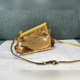 Fendi первая пайетка Ретро сумка через плечо Блестящие пайетки F