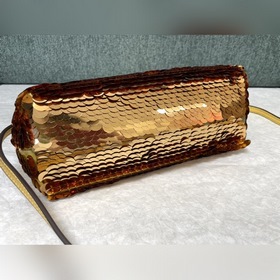 Fendi первая пайетка Ретро сумка через плечо Блестящие пайетки F