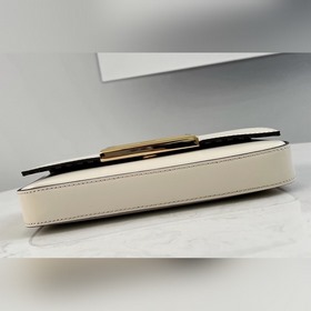 FENDI Геометрическая мини-сумка Бежевый Изготовлена из телячьей к