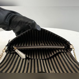 FENDI Геометрическая мини-сумка Бежевый Изготовлена из телячьей к