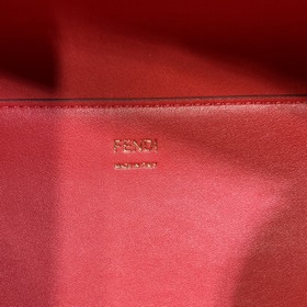 Сумка FENDI Sunshine среднего размера из красной кожи Сумка-тоут 