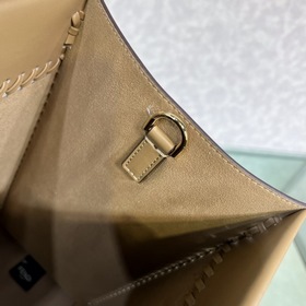 Средняя сумка FENDI Sunshine из кожи бежевого цвета Сумка-тоут Из