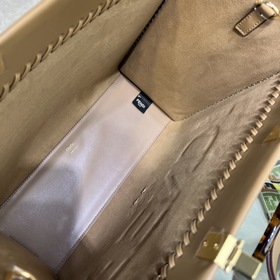 Средняя сумка FENDI Sunshine из кожи бежевого цвета Сумка-тоут Из
