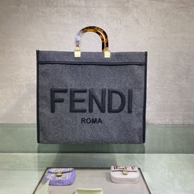 FENDI Солнечная сумка TOTE Высококачественный фланелевый материа