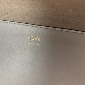 FENDI Большая сумка для покупок Sunshine, серая Изготовлена из им