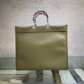 FENDI Большая сумка для покупок Sunshine зеленая Изготовлена из и