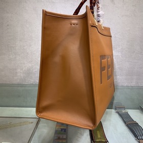 FENDI Большая сумка для покупок Sunshine Коричневый Двойные ручки