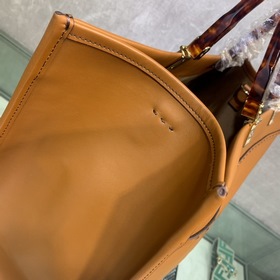 FENDI Большая сумка для покупок Sunshine Коричневый Двойные ручки
