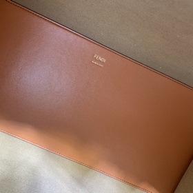 FENDI Большая сумка для покупок Sunshine Коричневый Двойные ручки