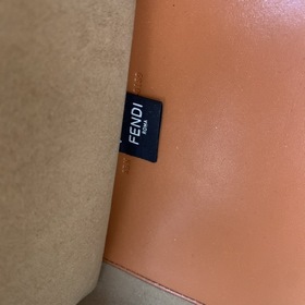 FENDI Большая сумка для покупок Sunshine Коричневый Двойные ручки