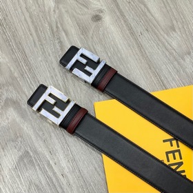 FENDl Fendi Двусторонняя кожа теленка с FF-застежкой с палладиевы