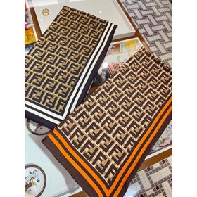 Fendi, модный ретро-палантин из шелка с диагональным узором Высок