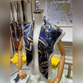 FENDI FF мраморный узор 90 шелковый платок 100% шелк, ручная рабо