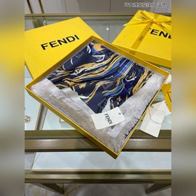 FENDI FF мраморный узор 90 шелковый платок 100% шелк, ручная рабо