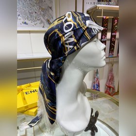 FENDI FF мраморный узор 90 шелковый платок 100% шелк, ручная рабо