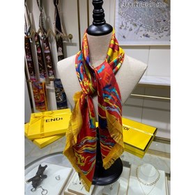 FENDI FF мраморный узор 90 шелковый платок 100% шелк, ручная рабо