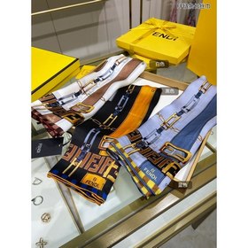 FENDI Длинный шарф с цепочкой FF  100% шелк высшего качества От