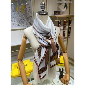 FENDI Длинный шарф с цепочкой FF  100% шелк высшего качества От